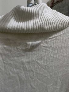White Turtleneck Top