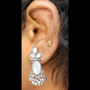 Small Opal Stone Earrings