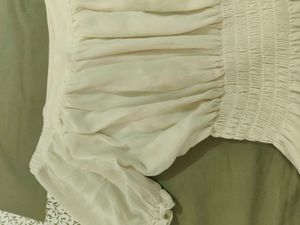White Flowy Top with off shoulder detailing