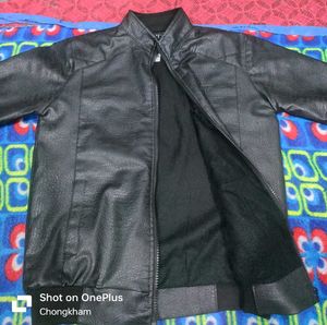 Black Leather Style Jacket