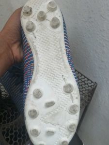 Blue Striped Football Studs