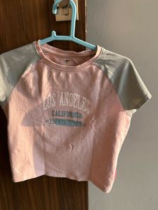 Los Angeles Pink Crop top