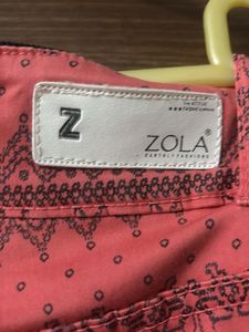 Zola Coral Printed Skinny Jeans