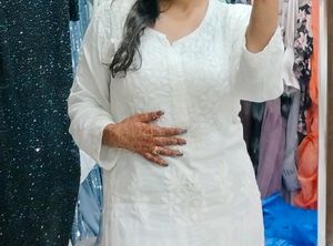 Malmal Chikankari Kurti🌷SALE🌷