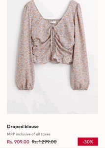H&amp;M Small Flower Design Top