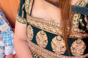 Green Embroidered Kurta Set