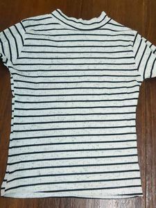 Black And White Stripes Tshirt