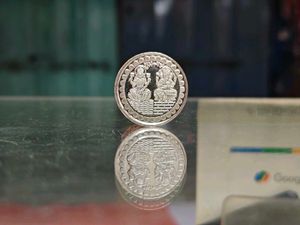 Real Silver Lakshmi Ganesh Coin For Diwali 🪔