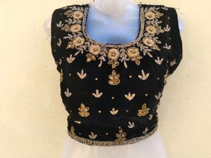 Black Velvet Lehanga Choli