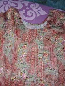 Floral Kurta Set With dupatta