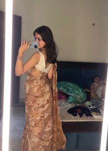 Floral Print Saree