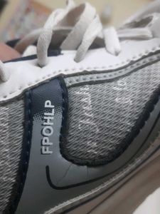 Gray &amp; White Fashion Sneakers
