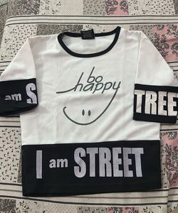 Cute 'Be Happy' T-shirt