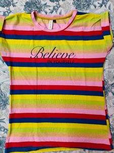 Colorful Striped Tee