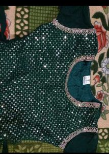New Green Dress With Dupatta And Plazzo