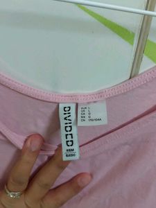 Pink Cropped Top - Size Medium