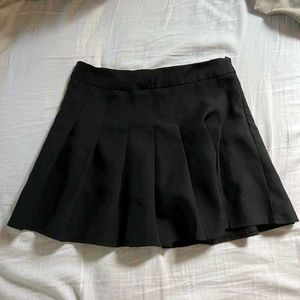 Black Pleated Skirt