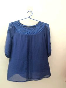 Blue Casual And Partywear Top