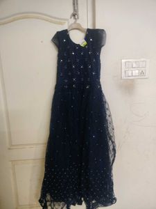 Elegant Navy Blue Dress "L "Size