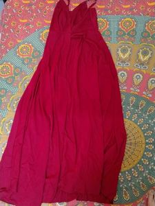 Western front Slit Maxi Gown Dress
