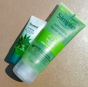 Simple Refreshing Facial Wash and Himalaya