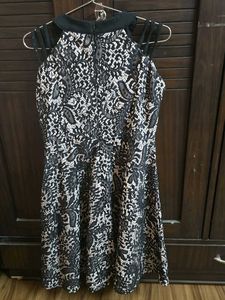 Black Lace Fit &amp; Flare Dress