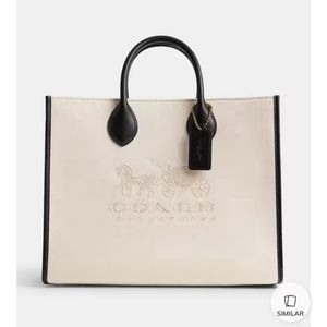 Coach Tote Bag Canvas Handbag