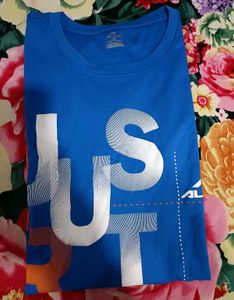 Blue &#39;Just Run&#39; T-Shirt