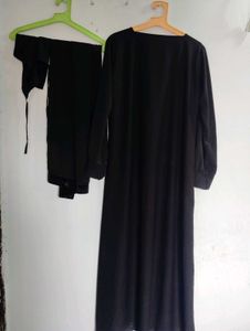 Black Abaya Set With Nakab