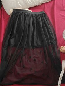 Black Star Tulle Skirt