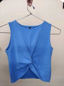 Blue Sleeveless Top