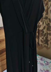 Elegant Black Wrap Dress