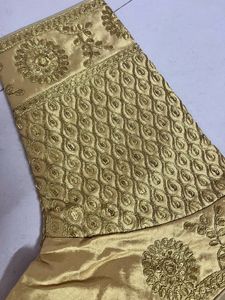 Elegant Gold Embroidered Blouse