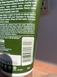 Deep Cleansing Face Scrub For Acne Prone Skin