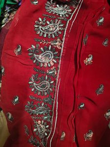 Partywear Saree For Women With Blouse