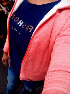 WOMEN&#39;S SELF DESIGN CUT WORK ROYAL BLUE TOP