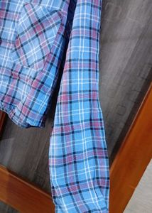 Plaid Crop Shirt Top For Women