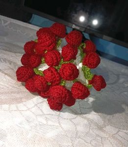 crochet rose bouquet 💐