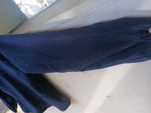 Navy Blue Cropped Jacket