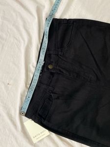 Petite Dani Black Raw Hem Jeans