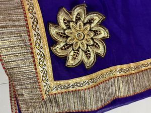 saree with stich blouse