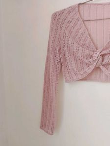 Crochet Pink Top.