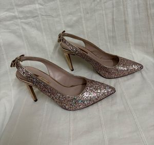Dorothy Perkins Pink Glitz Slingback Court Shoes