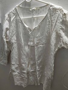 Elegant White Embroidered Top