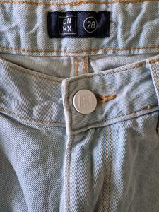Distressed Blue Jeans