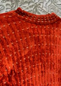 Vintage Sparkle Mock Neck Top