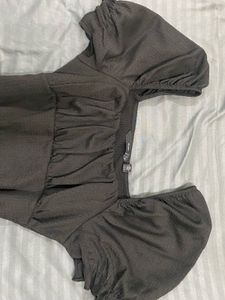 Chic Black Mini Dress for club and night outs deep