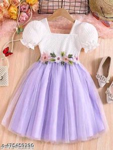 Pink Flower Girl Dress