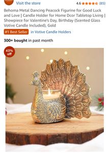 Metal Dancing Peacock