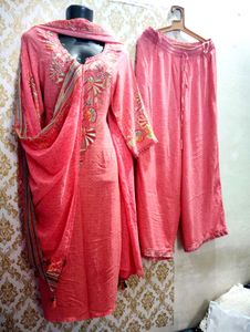 Coral Embroidered Salwar Kameez Suit